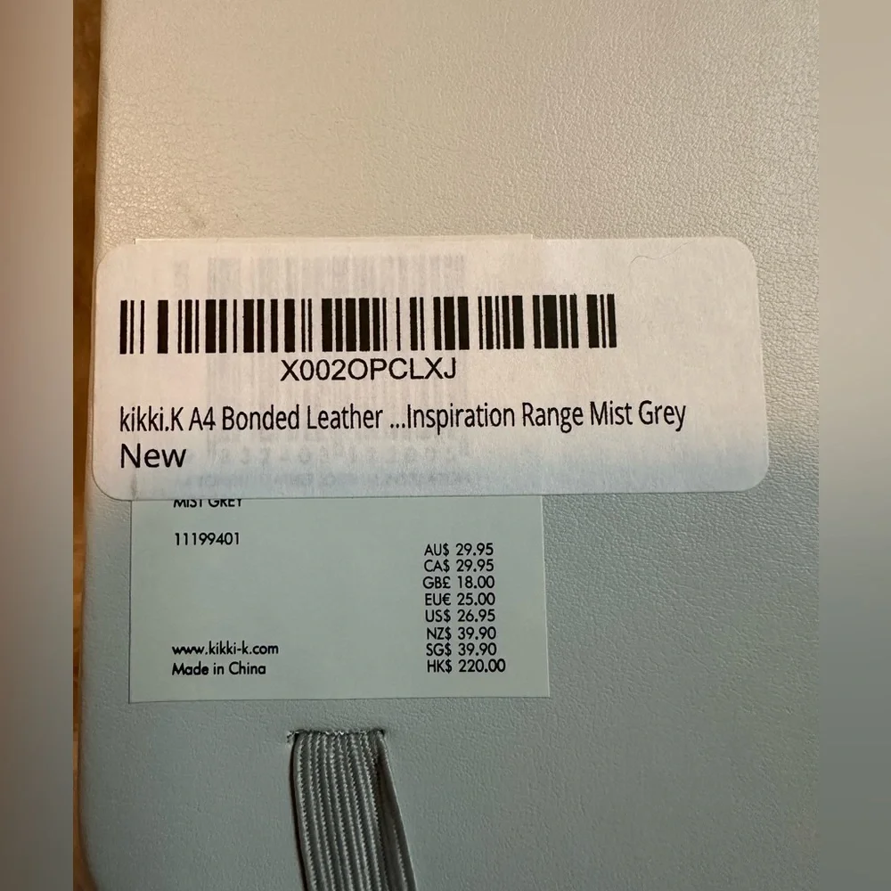 New! Kikki k- A4 bonded leather‎ lined journal 126 pages